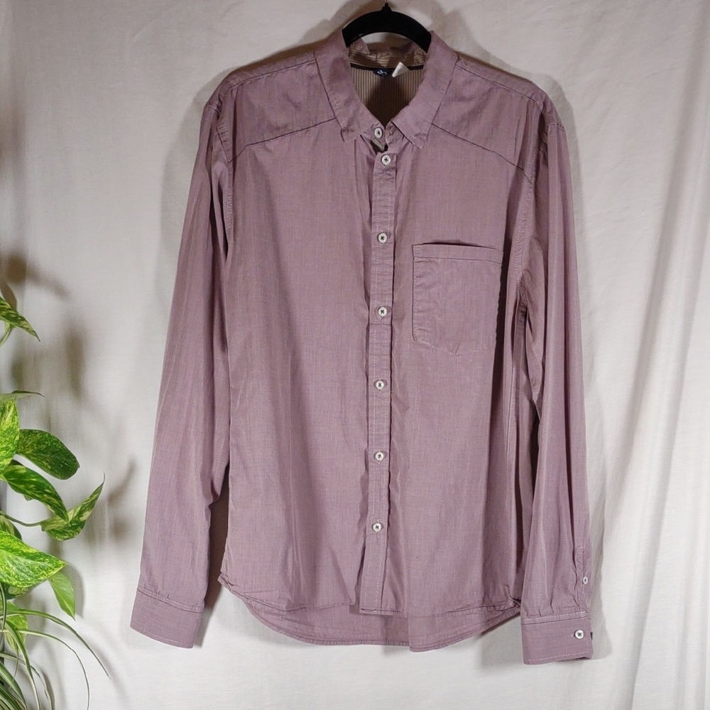 Divided Men's Lavender Casual Button-Down Shirt